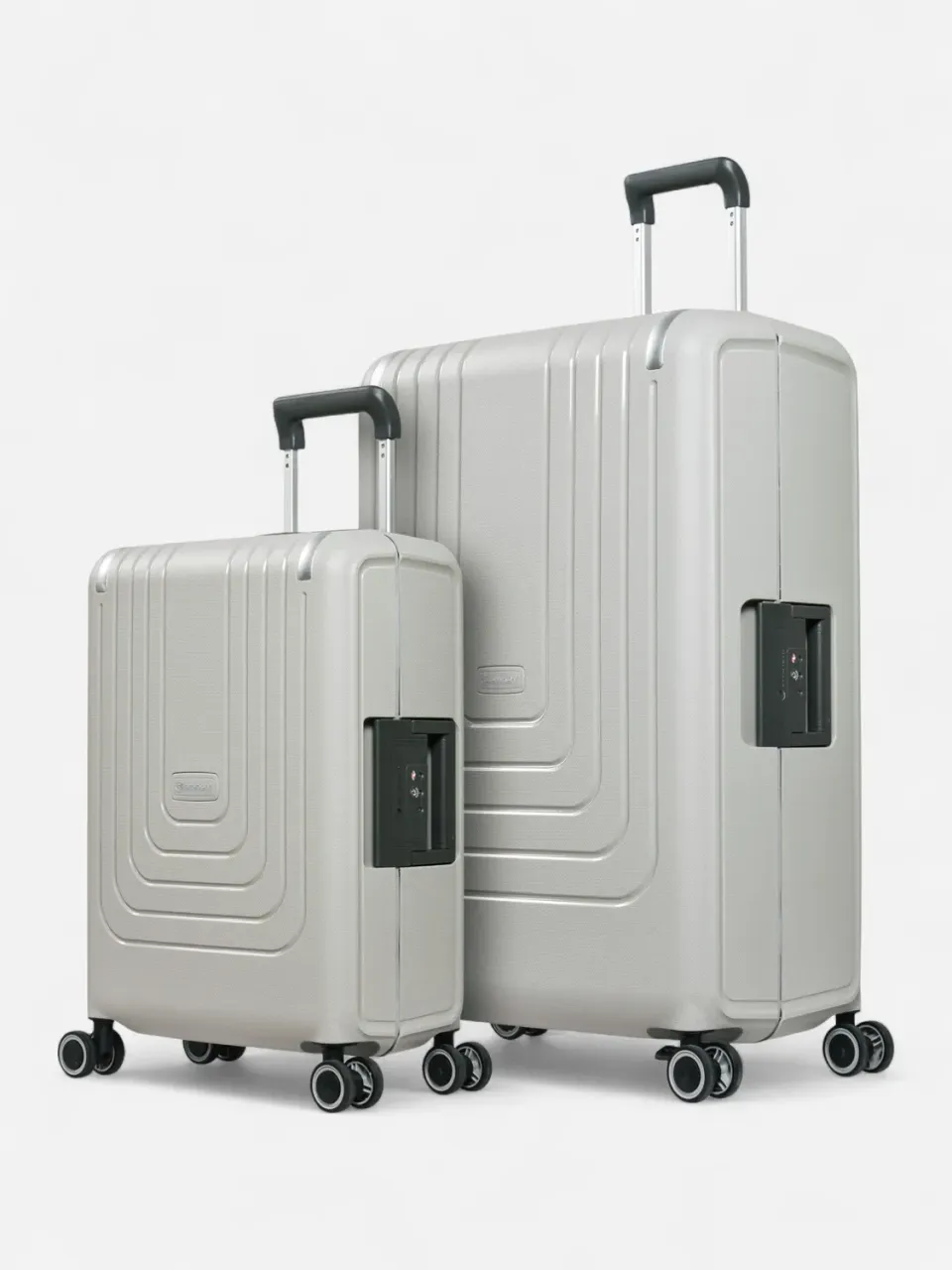Eminent Vertica Set valigie grigio chiaro rigido