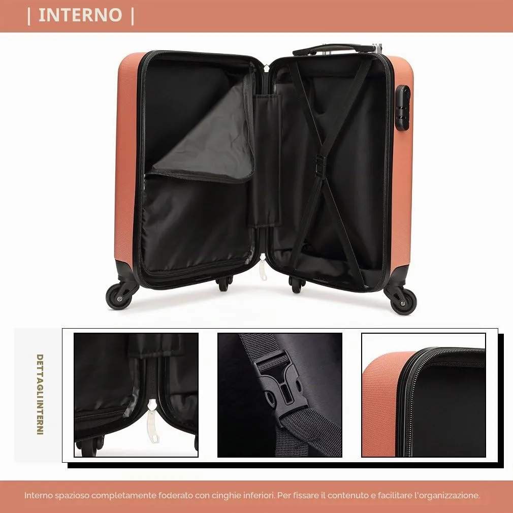 Kono 19" trolley cabina rigido nude 48cm bagaglio a mano