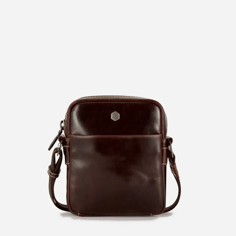 Jekyll & Hide Soho tracolla pelle Mocha organizer