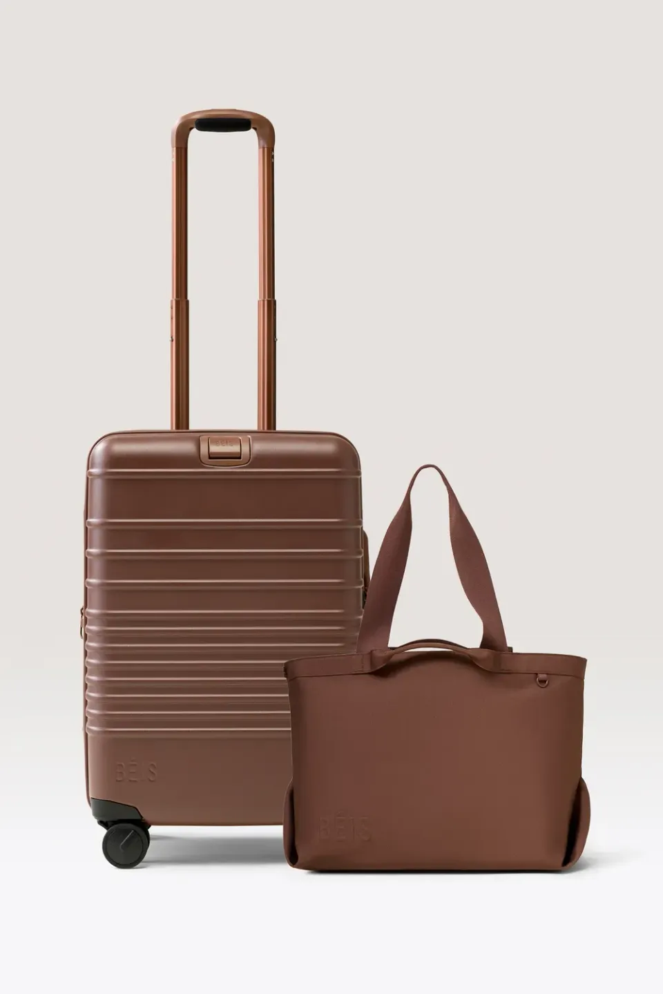 Beis Tote Set trolley bagaglio a mano + tote maple viaggio