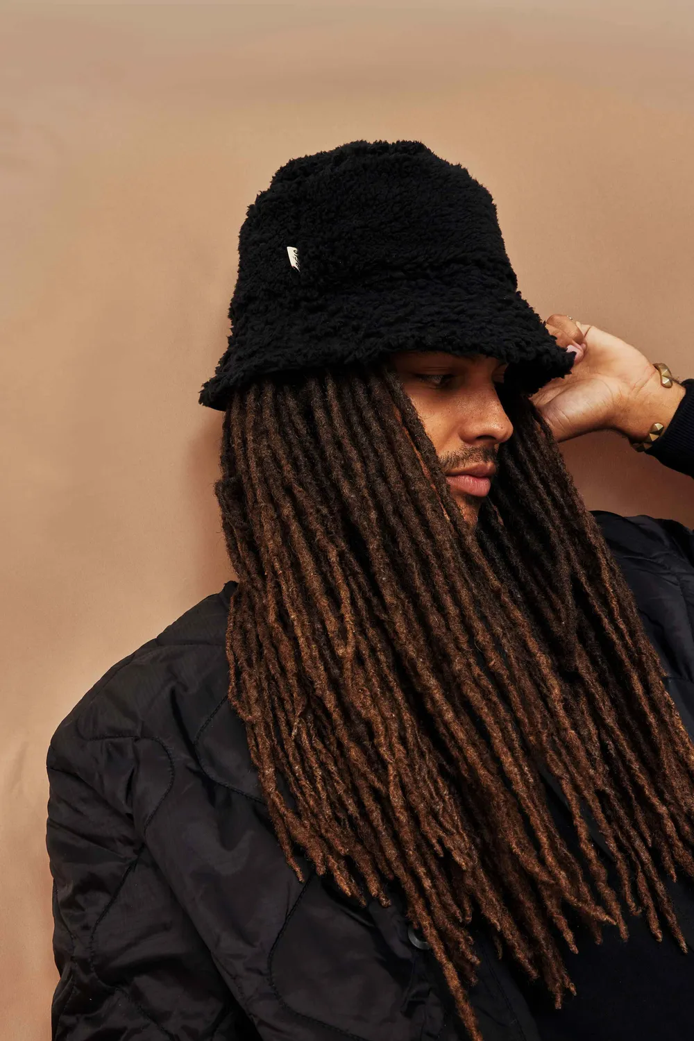 Beis The Bucket Hat cappello pescatore nero reversibile