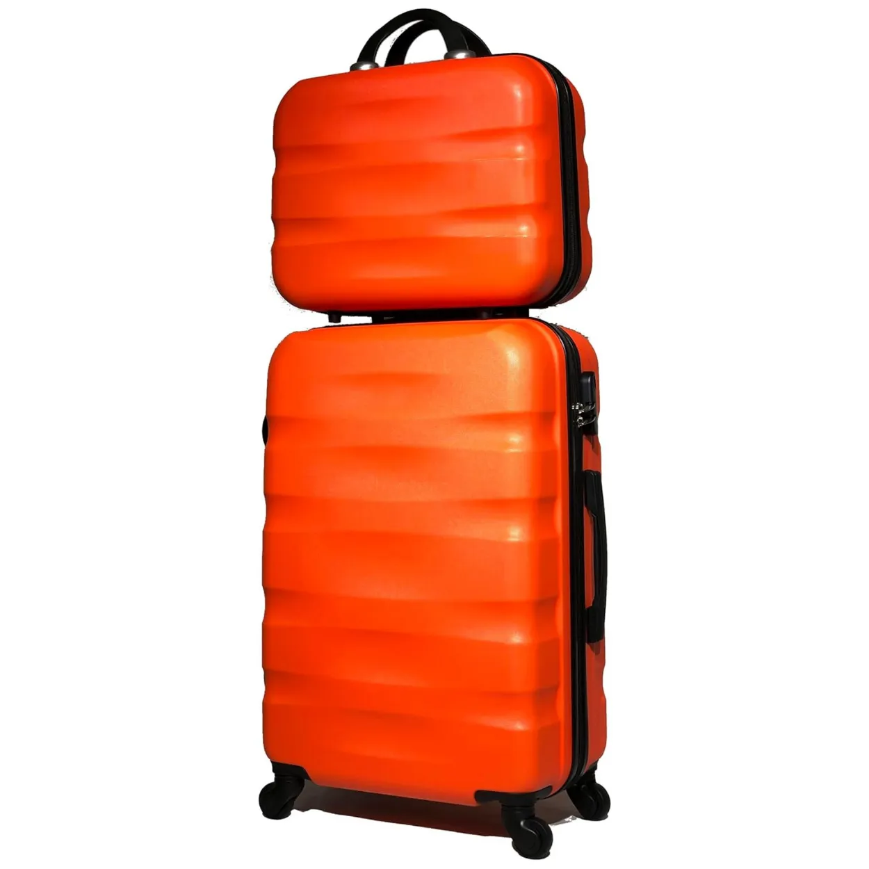 CELIMS AeroWave L Valigia Stiva 65 cm Arancione con Beauty