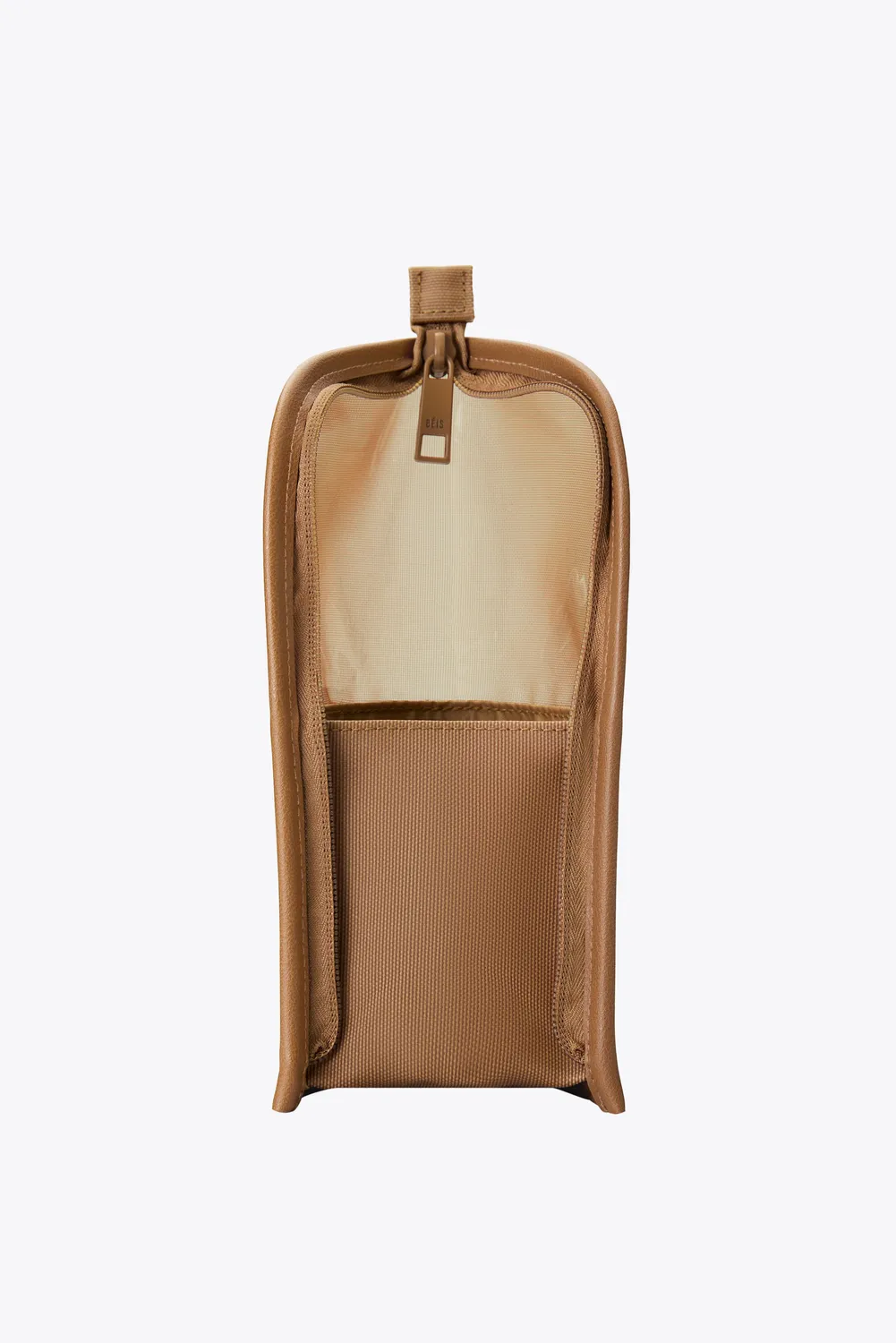 Beis Makeup Brush Pouch pochette pennelli camel verticale