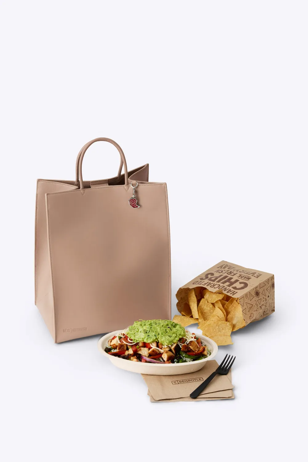 Beis Chipotle To Go Bag borsa Kraft Brown lunch
