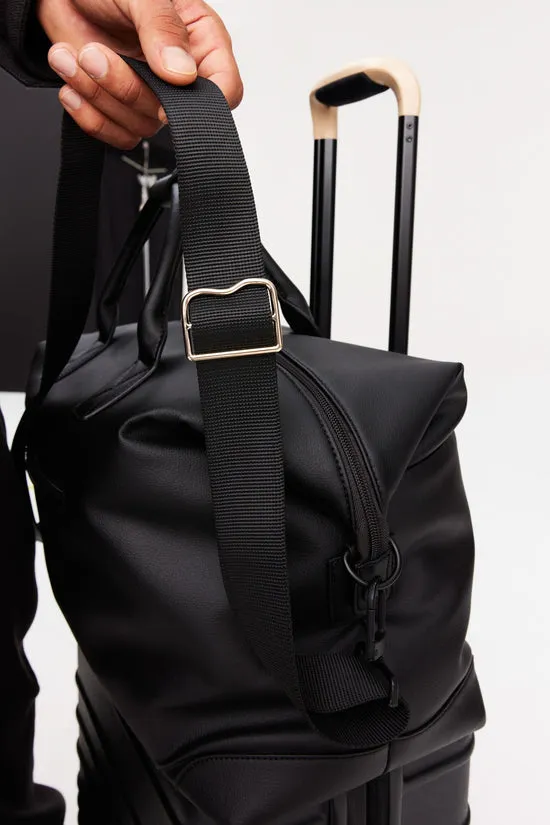 Beis Premium Duffle borsone nero in pelle vegana