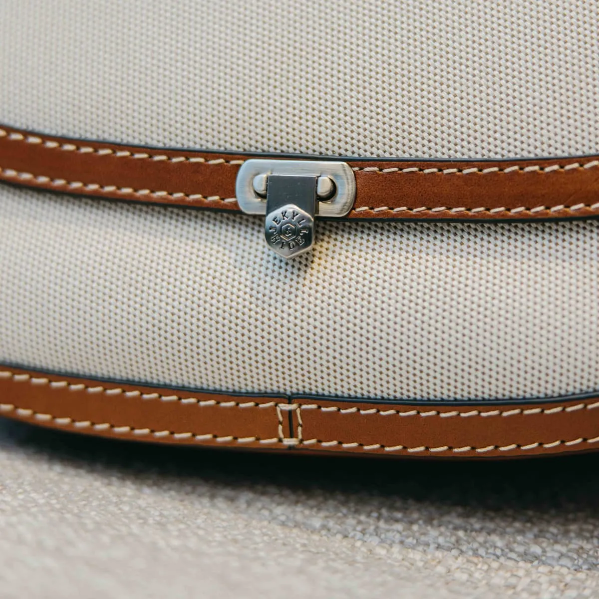 Jekyll & Hide Montana Saddle borsa tracolla tela tabacco