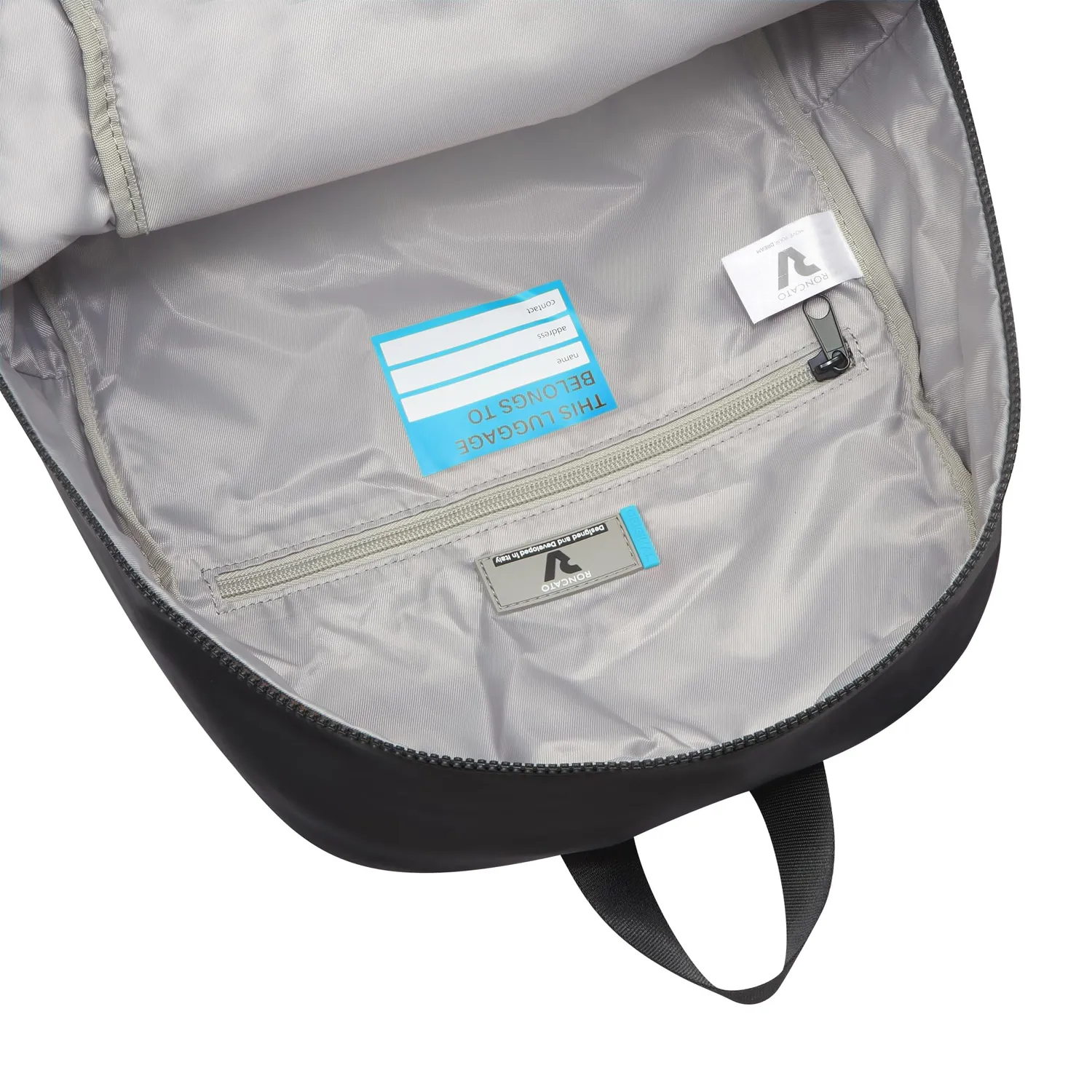 Roncato Compact zaino viaggio 45x36x20 nero neon 30 L
