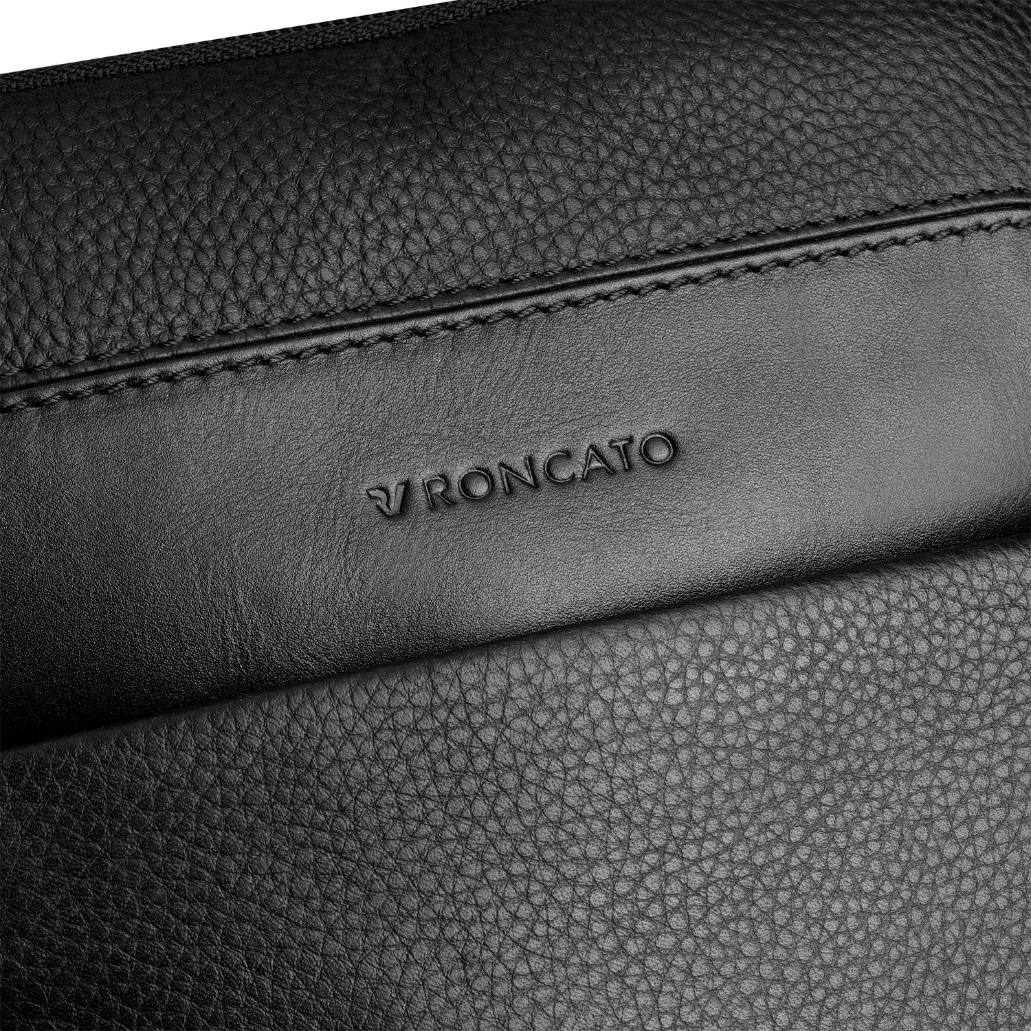 Roncato Alaska Borsello Uomo Nero Vera Pelle