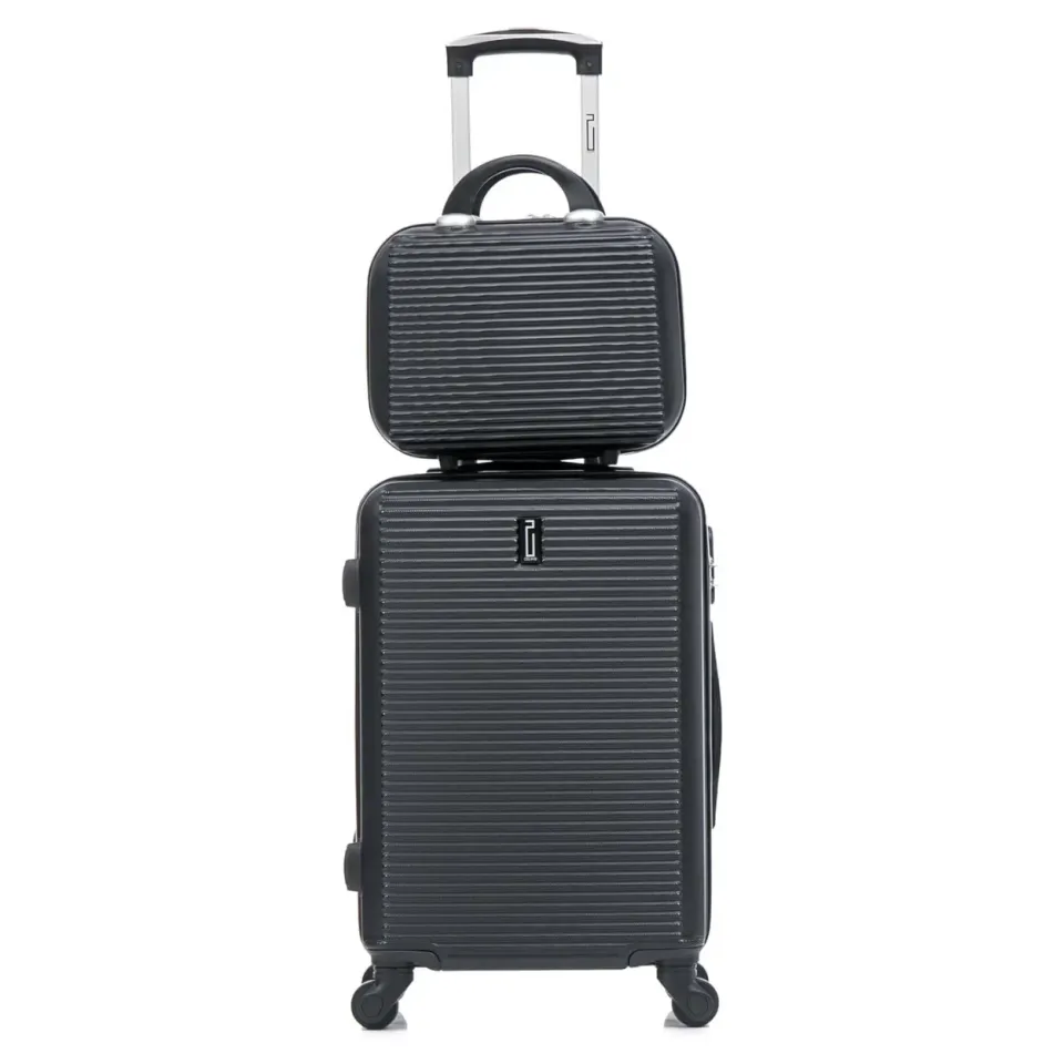 CELIMS Weekend S set valigia cabina 55 cm nera + beauty case
