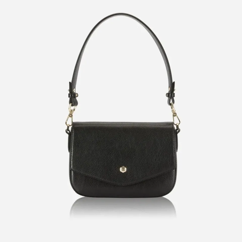 Jekyll & Hide Paris Saddle borsa tracolla nera pelle RFID