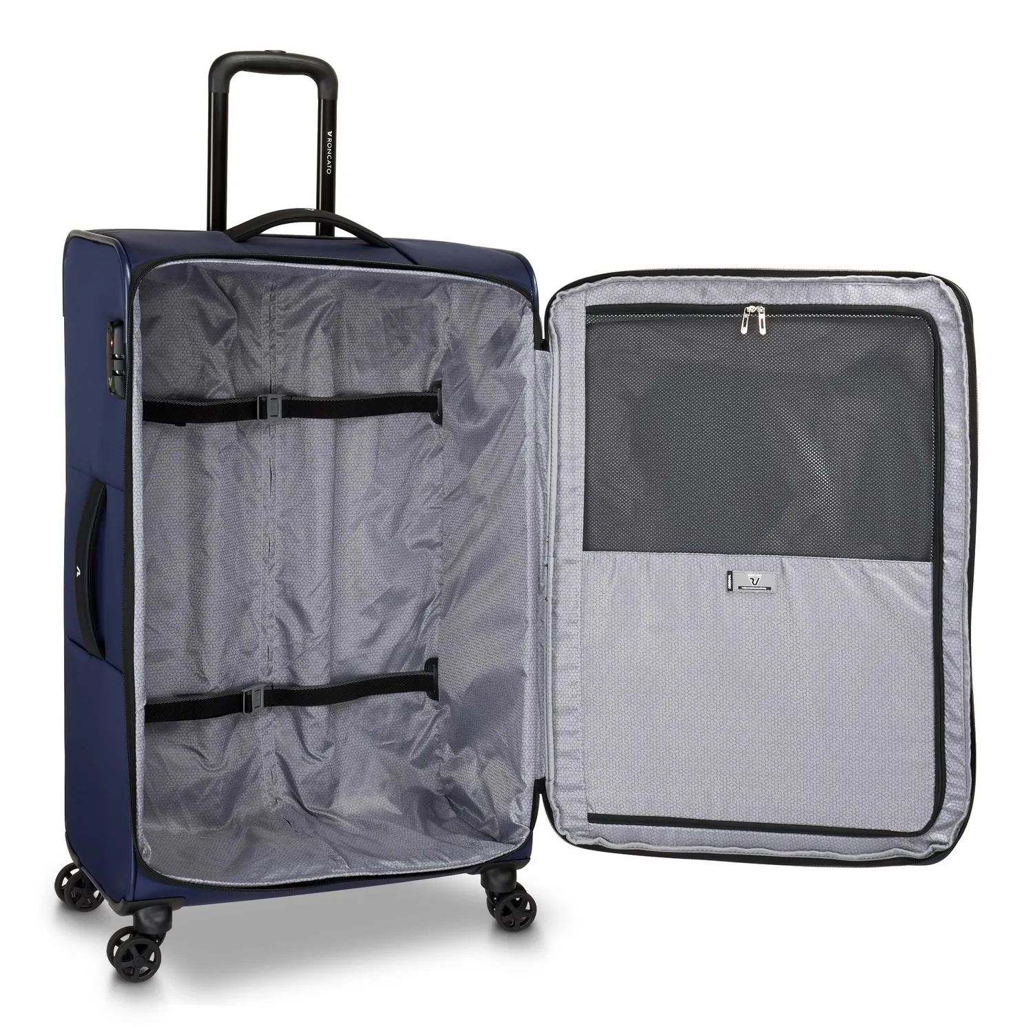 Roncato Metropolitan Valigia 78 cm Blu Notte Espandibile TSA