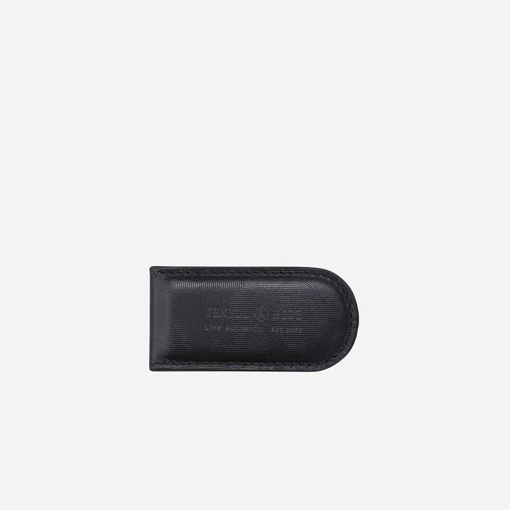 Jekyll & Hide Money Clip fermasoldi pelle Camo Black RFID