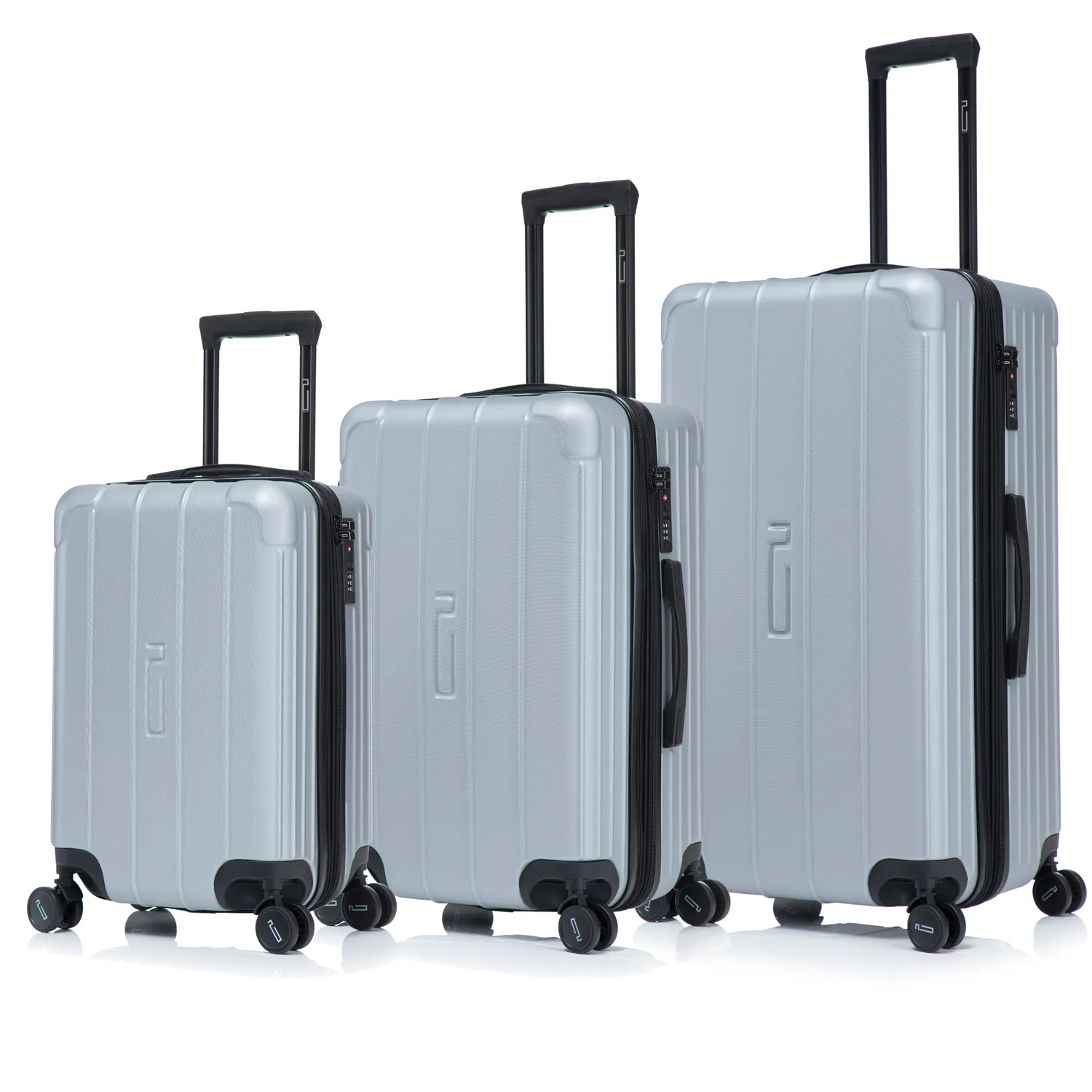 CELIMS Trunk set 3 valigie rigide TSA nero ABS