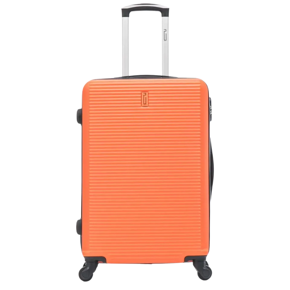 CELIMS Valigia Stiva ABS L 65 cm Arancione rigida