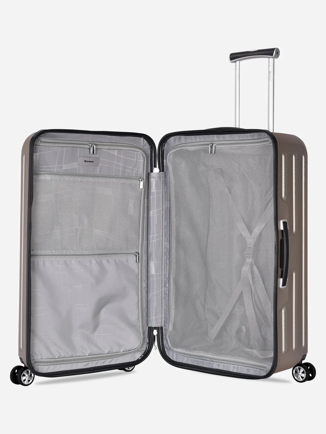 Eminent Kapstadt Trunk valigia verticale beige TSA