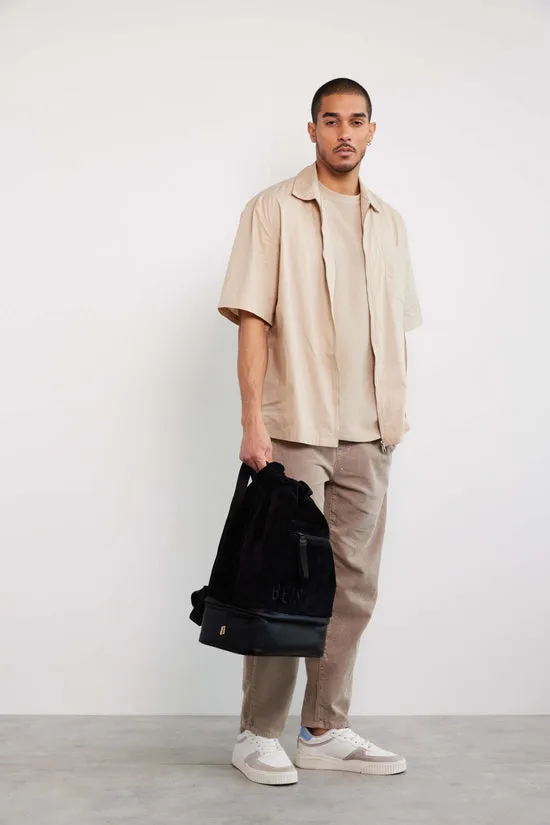 Beis Terry Backpack Cooler zaino frigo nero spugna