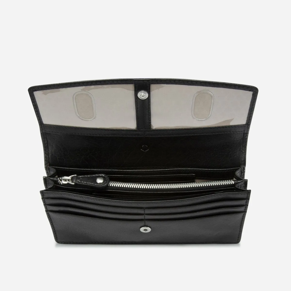 Jekyll & Hide Zulu portafoglio pelle nero medio 13 carte