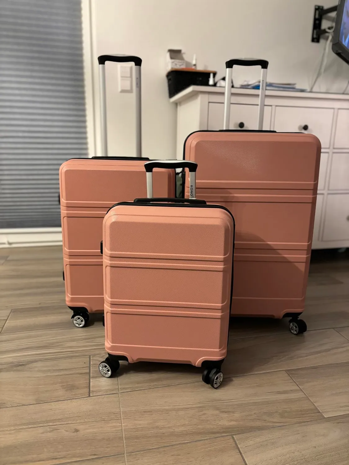Kono 20 24 28 Set Valigie Rigide Grigio ABS