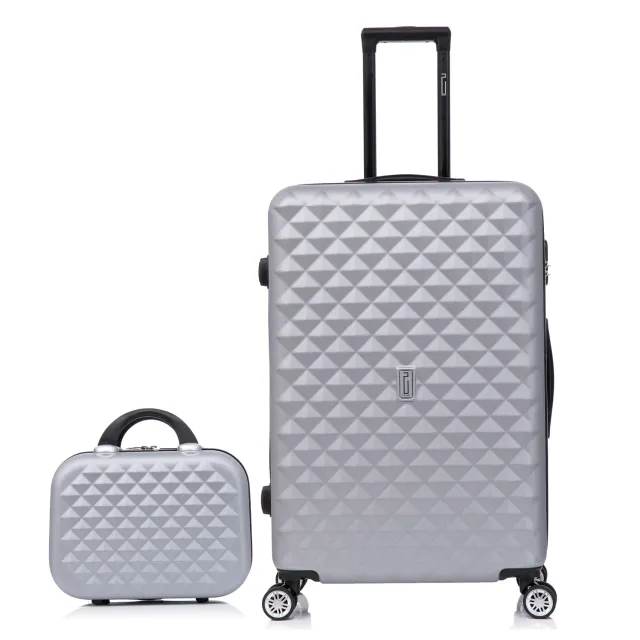 CELIMS Urban Valigia Stiva XL 75 cm ABS Argento con Beauty