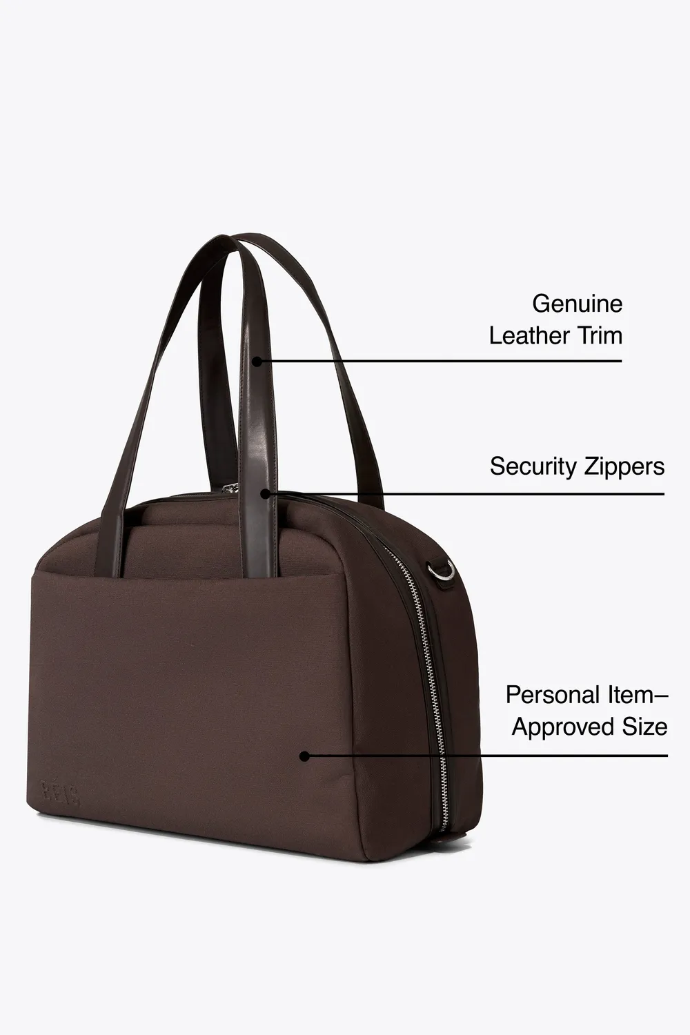 Beis The Duffle borsone viaggio Espresso tasca laptop
