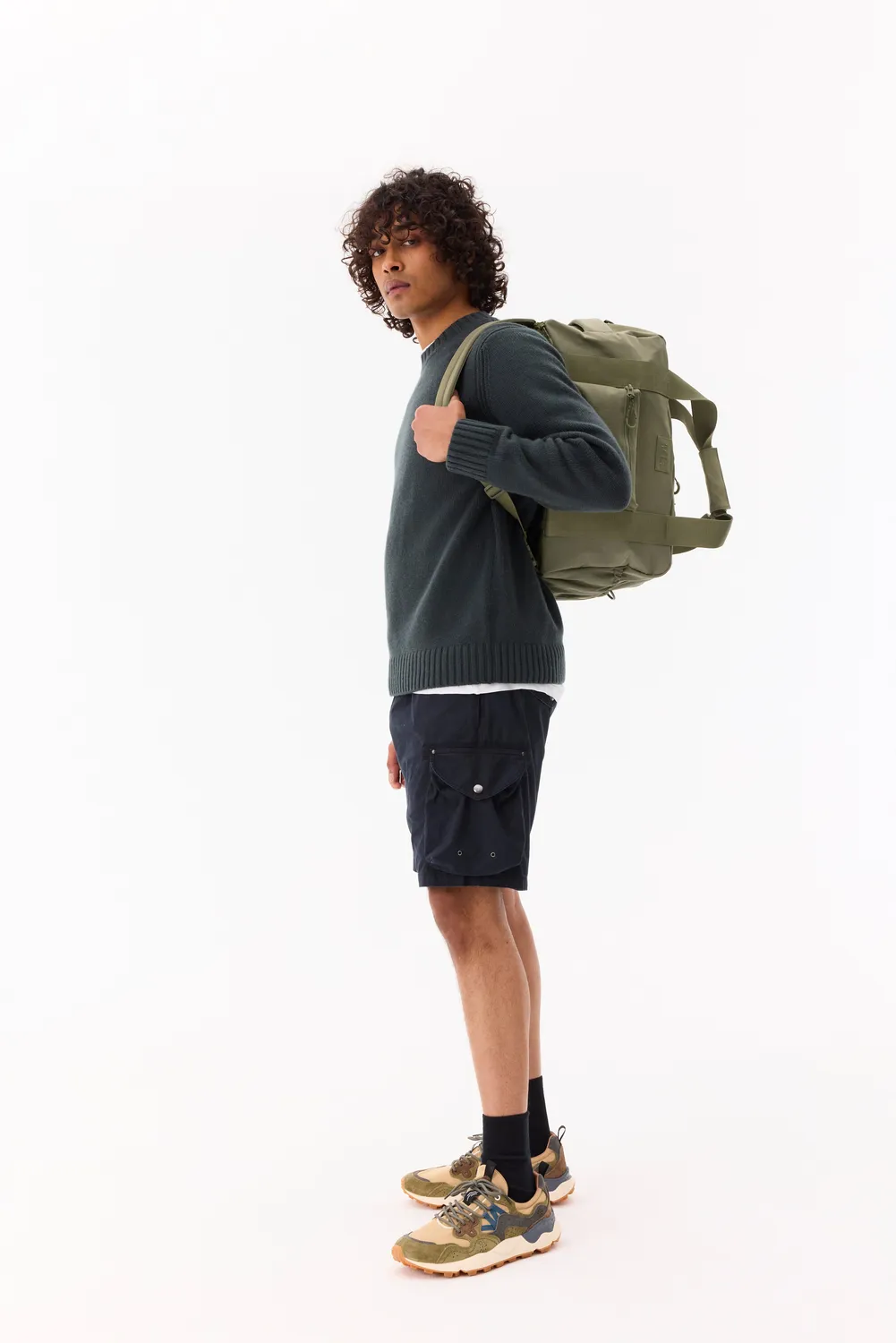 Beis Sport Duffle Backpack borsone verde Oliva zaino