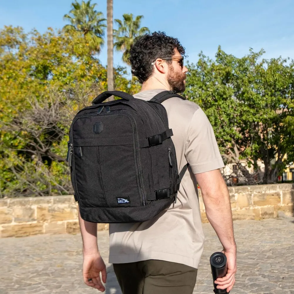 Cabin Max Lyon Metz zaino cabina espandibile 24L nero