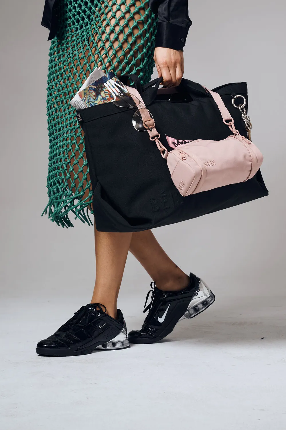 Beis Expandable Crossbody Charm tracollina Atlas Pink espandibile