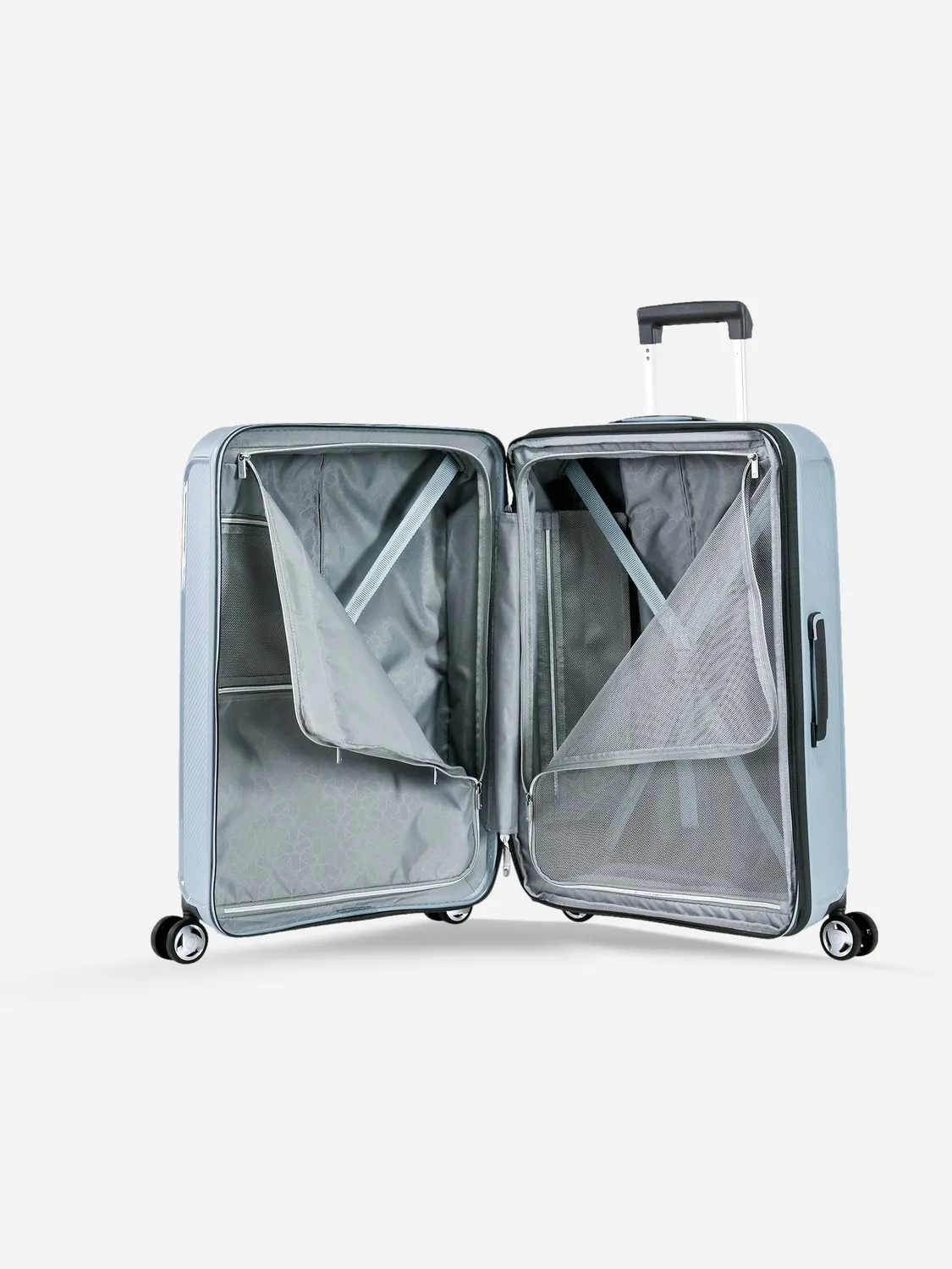 Eminent Aegis Medio Espandibile trolley azzurro rigido