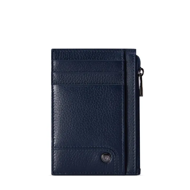 Roncato Alaska porta carte pelle blu navy 8,5 cm