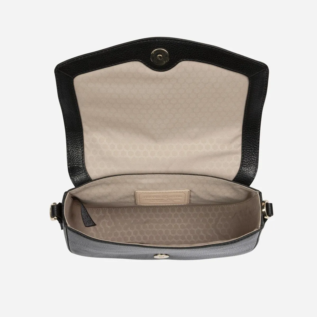 Jekyll & Hide Paris Saddle borsa tracolla nera pelle RFID