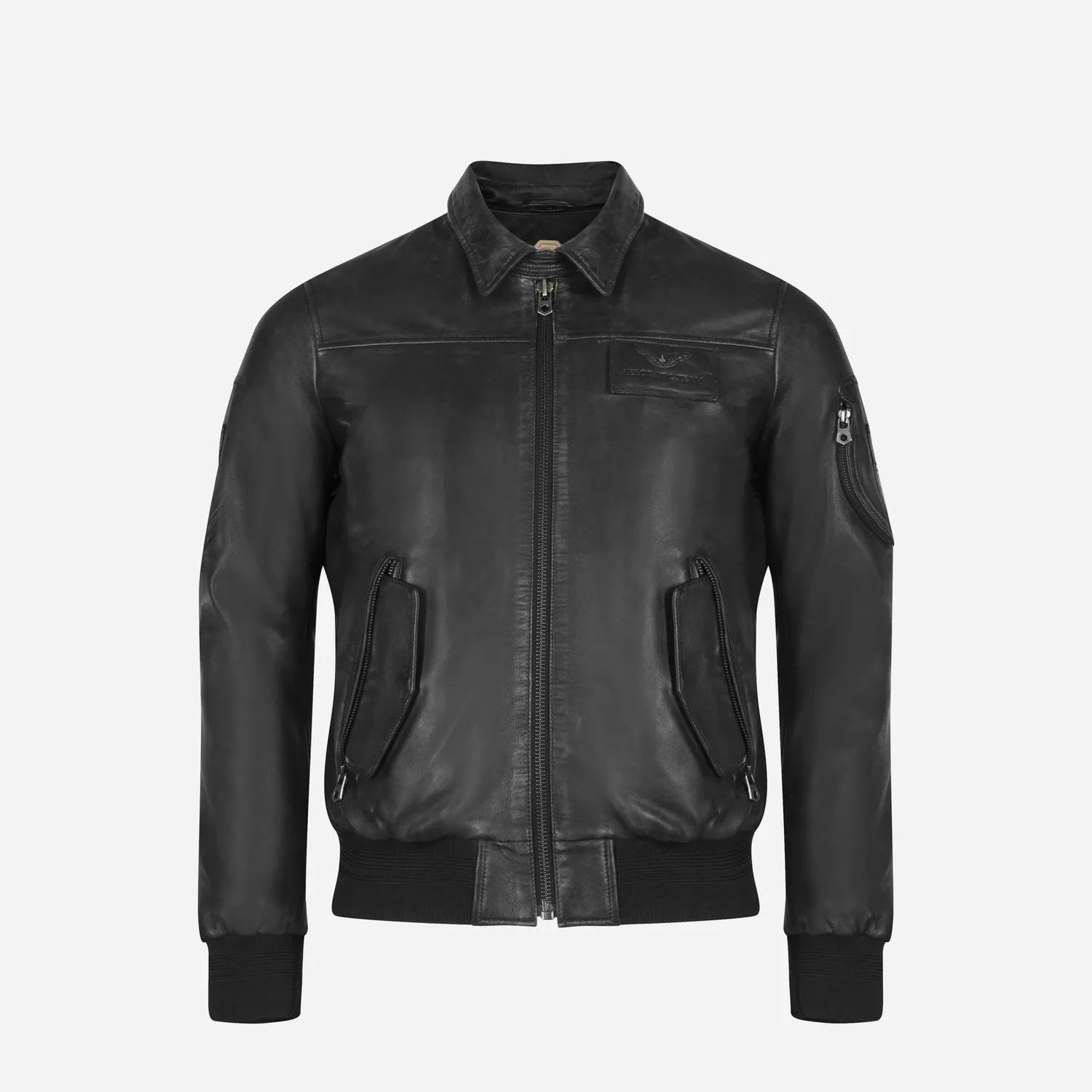 Jekyll & Hide Harry Maverick Jacket giacca pelle nero agnello