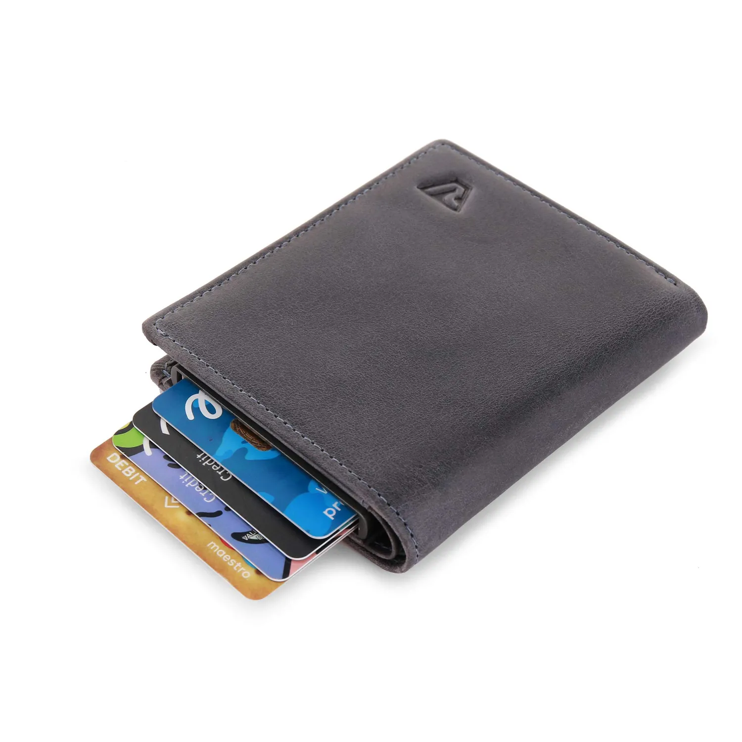 Roncato Iron portafoglio uomo pelle RFID denim