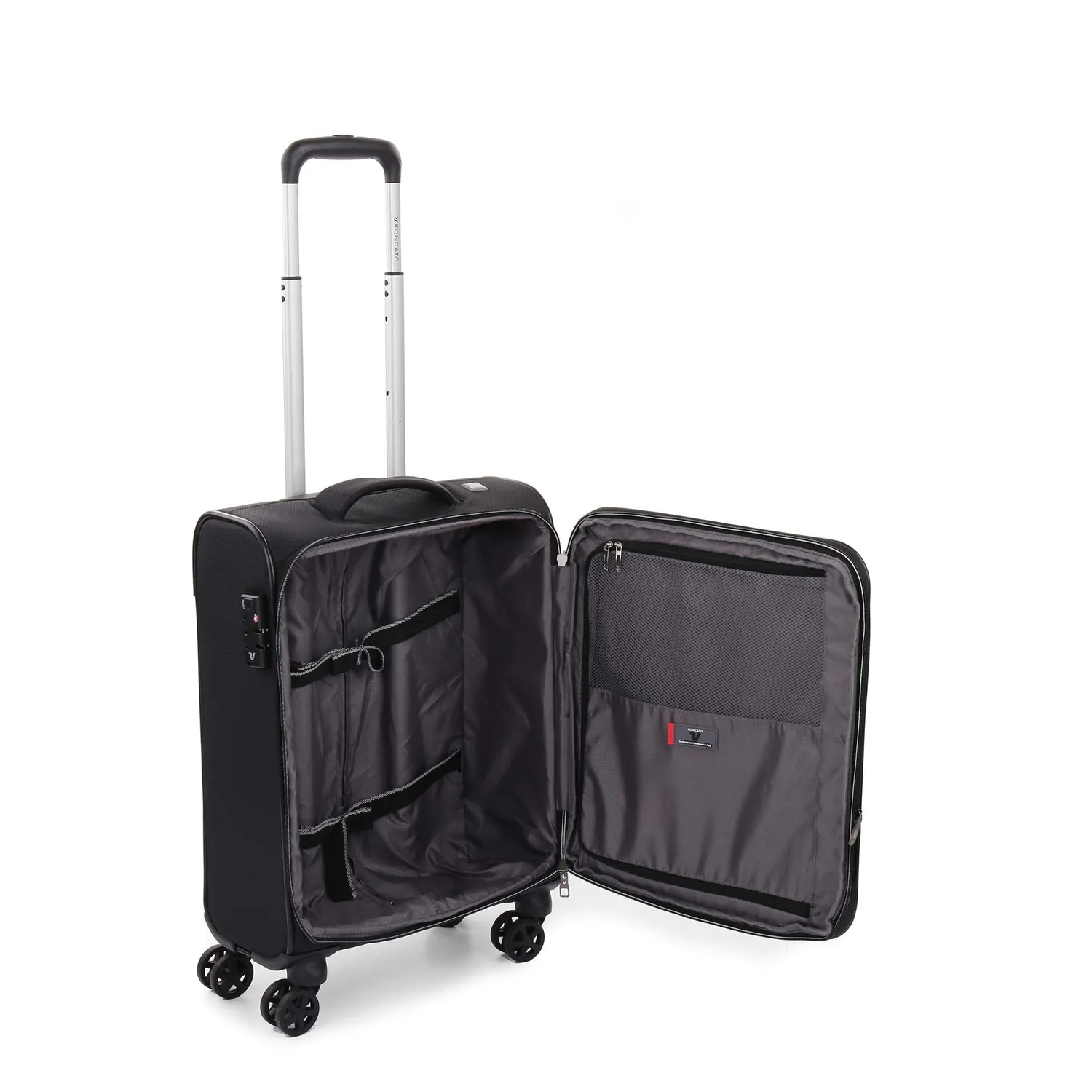 Roncato Evolution trolley cabina 55 cm nero espandibile