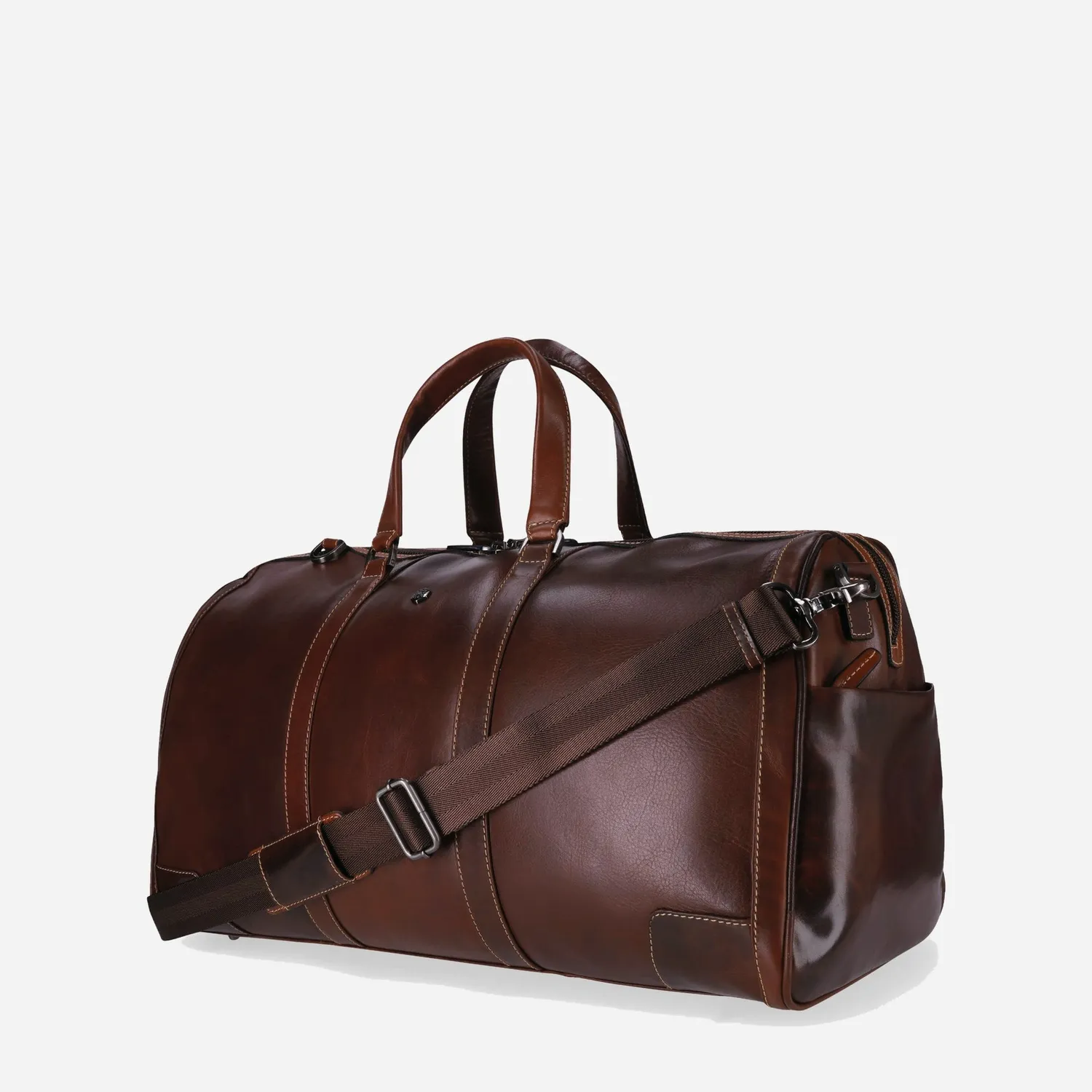 Jekyll & Hide Montana Weekender borsone pelle Mocha RFID