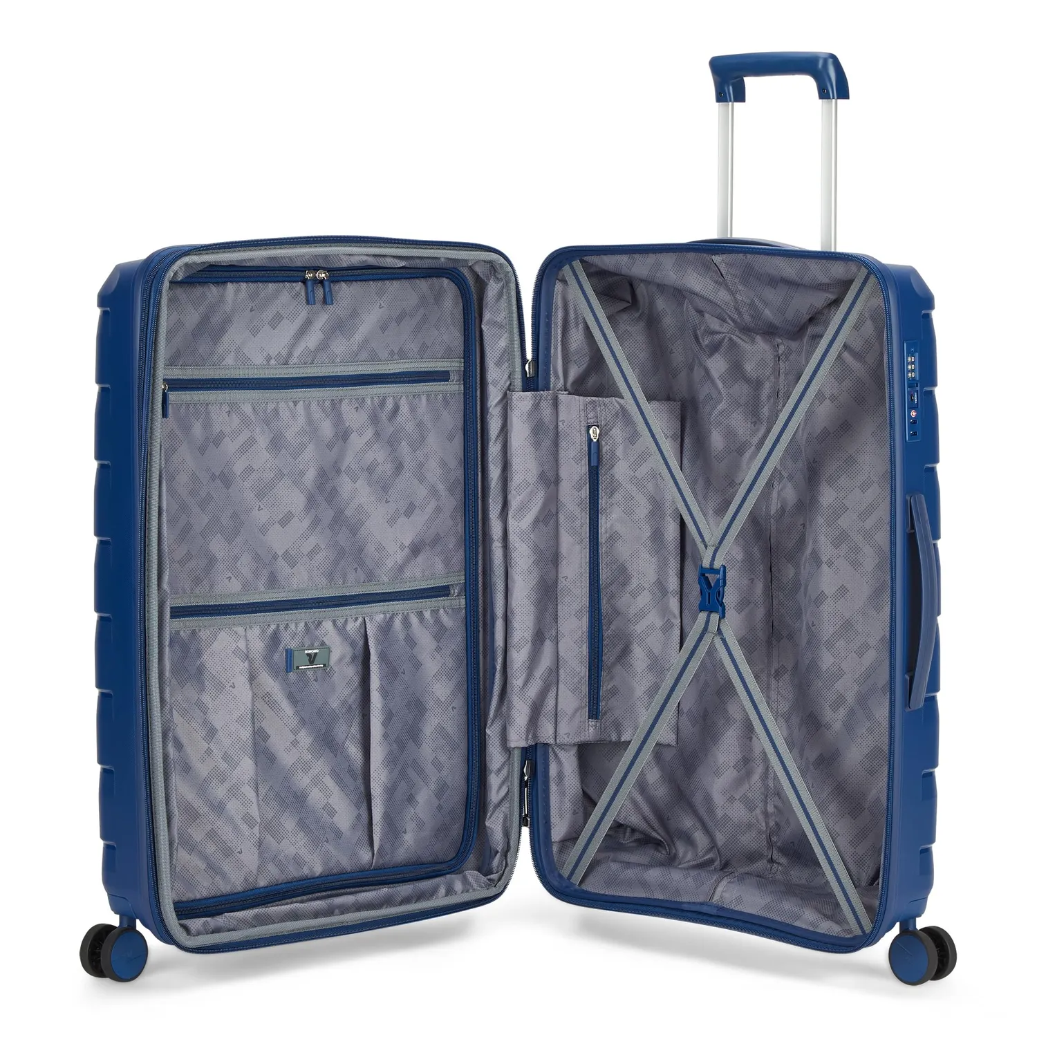 Roncato Skyline 2.0 Trolley Medio 70 cm Blu Notte Espandibile Rigido