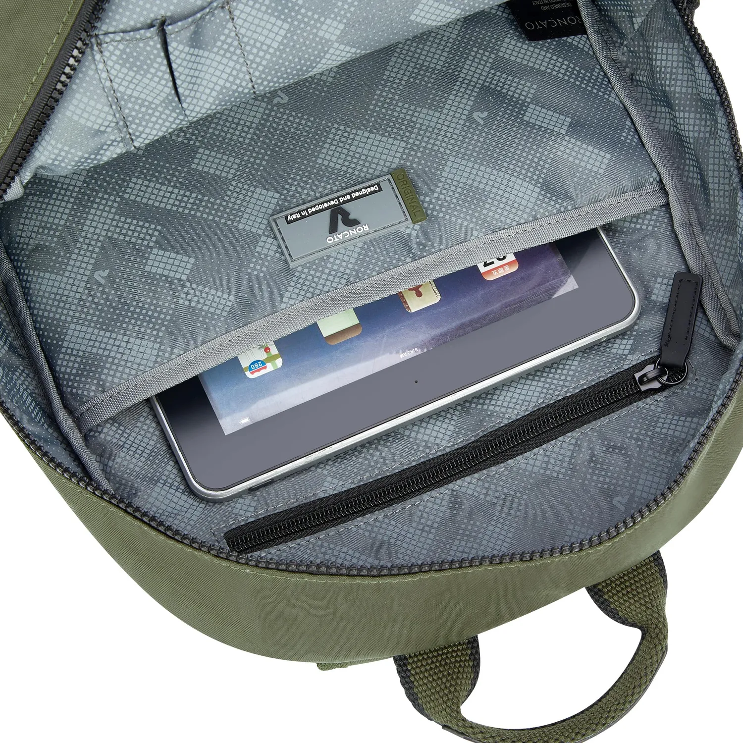 Roncato Rolling borsa hobo multi tasche blu