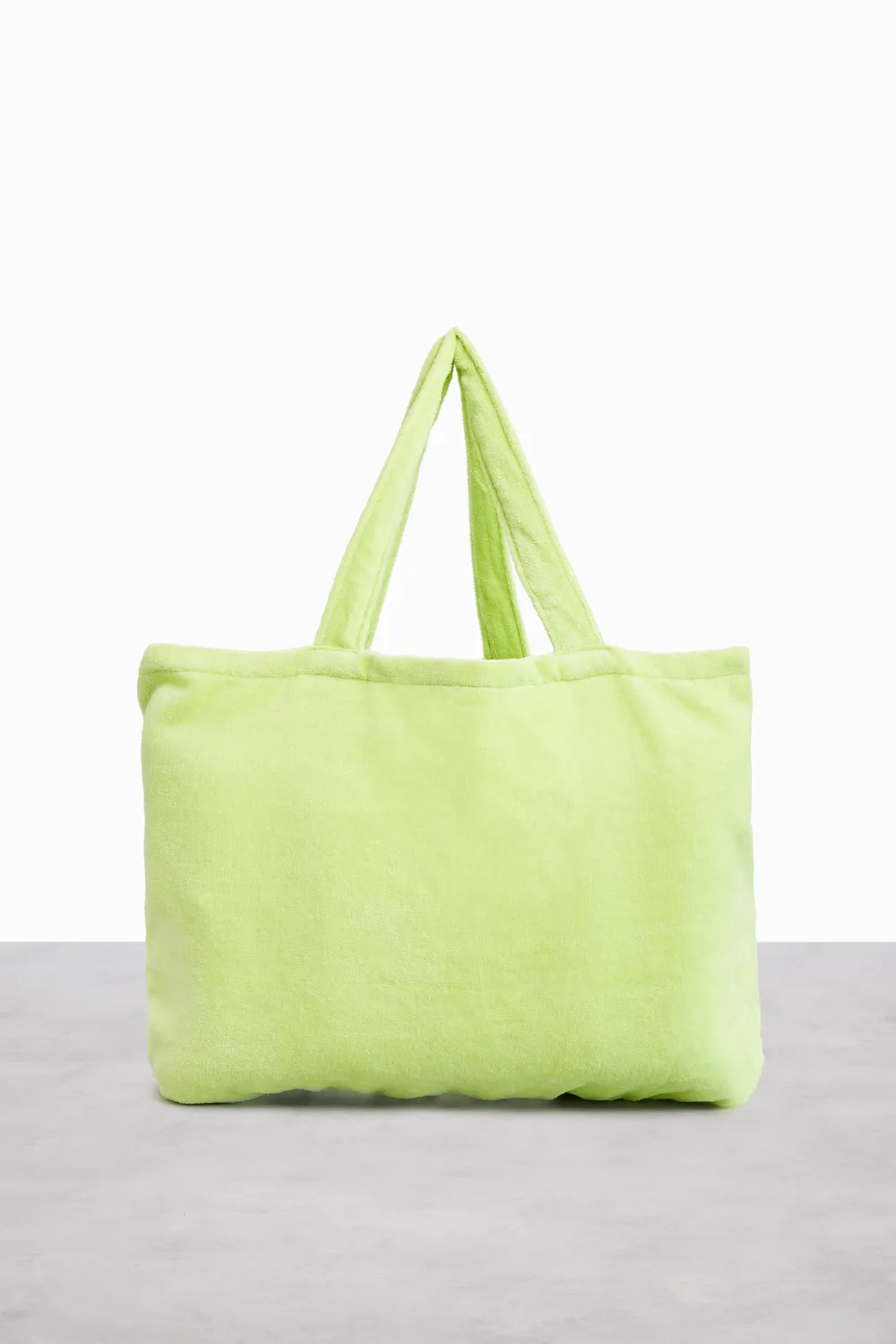 Beis Terry Towel Tote Citron borsa mare con telo