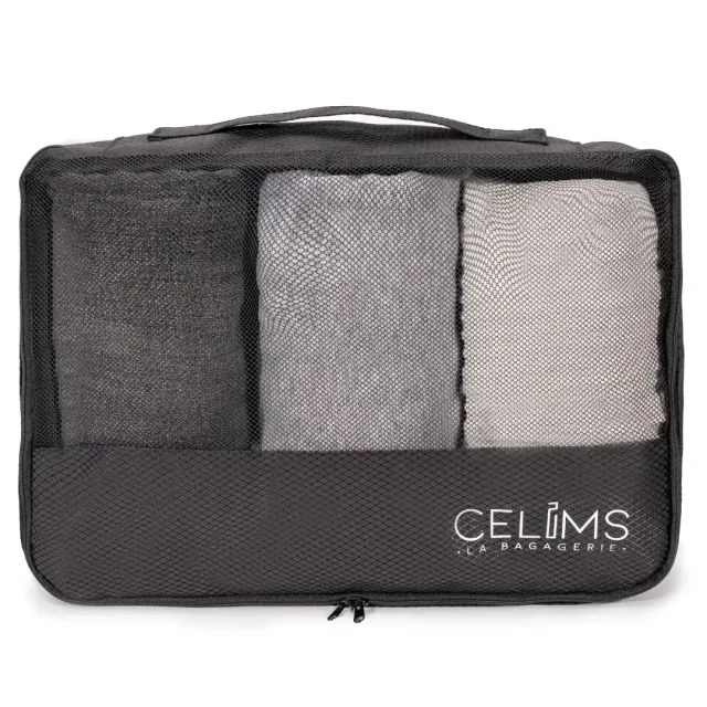 CELIMS Packing Cube Organizer Valigia Nero Confezione da 4