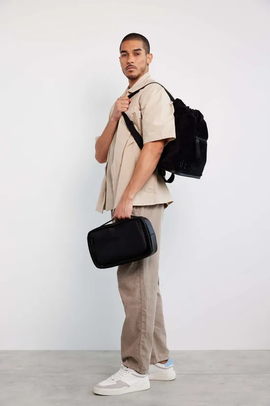 Beis Terry Backpack Cooler zaino frigo nero spugna