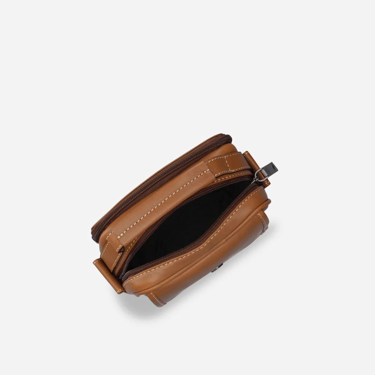 Jekyll & Hide Oxford Detailed borsa tracolla tabacco pelle