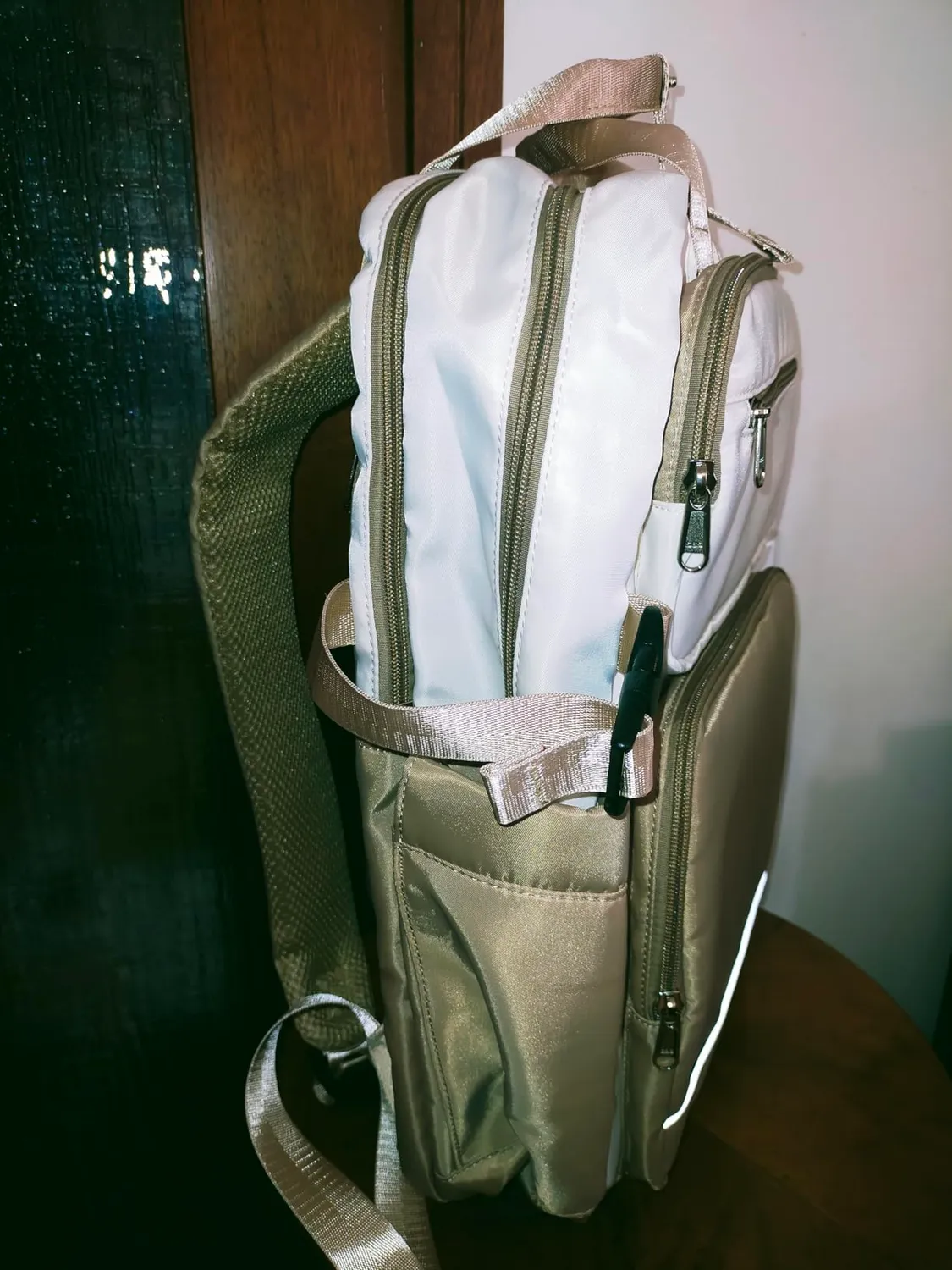 Kono 15,6 Pollici zaino porta PC beige/grigio impermeabile