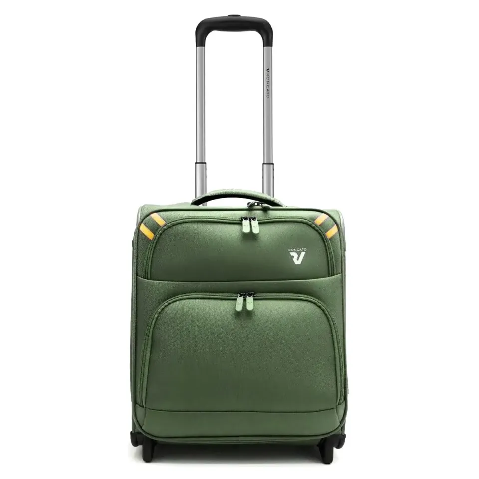 Roncato Twin trolley cabina 45cm verde militare TSA