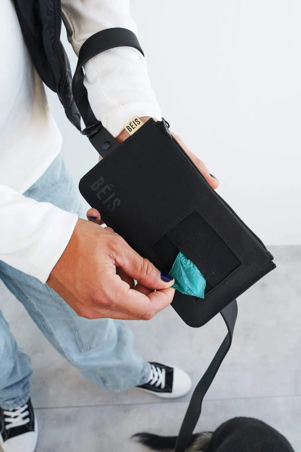 Beis The Pet Leash M/L guinzaglio con pochette