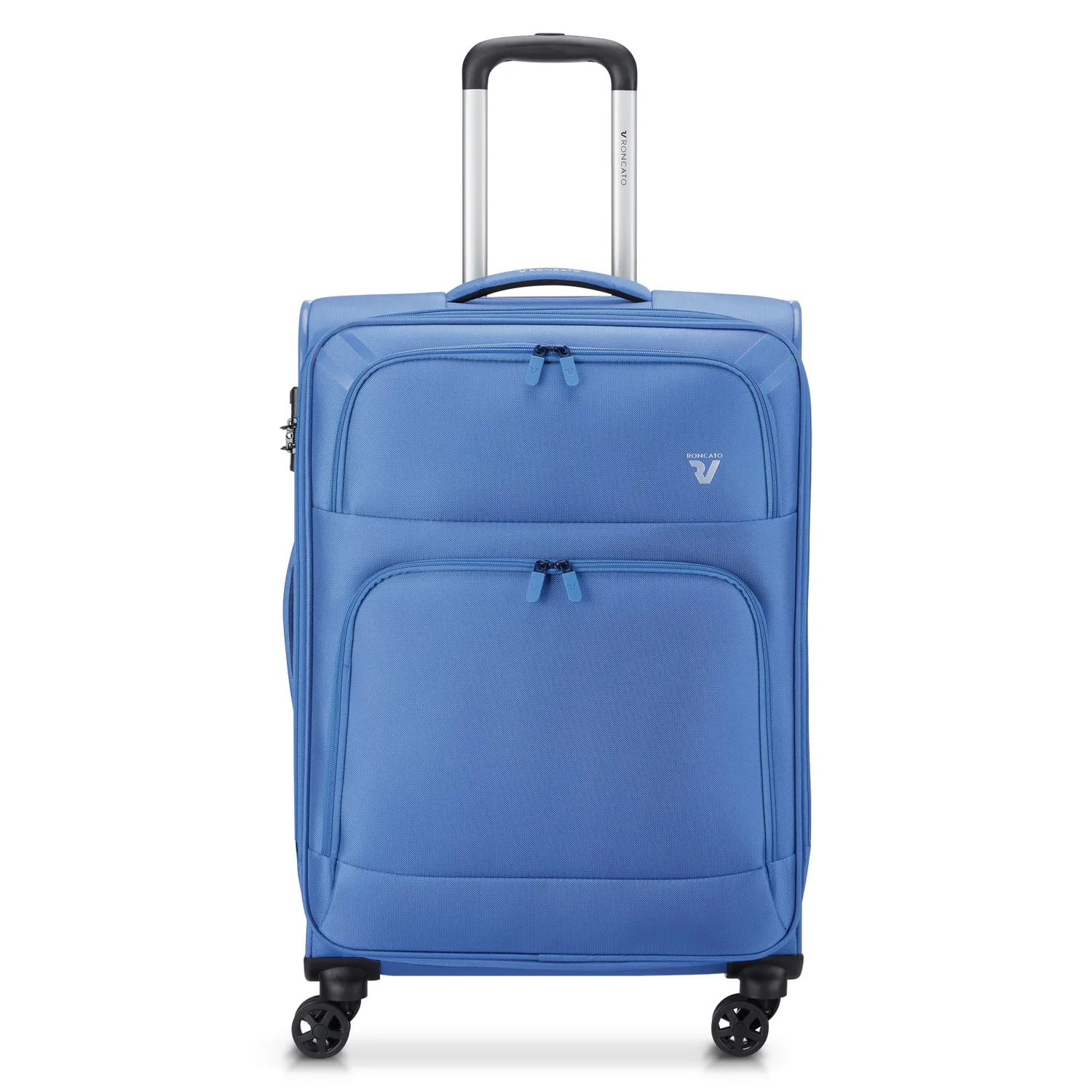 Roncato Twin trolley morbido medio 65x44x27 blu cielo TSA