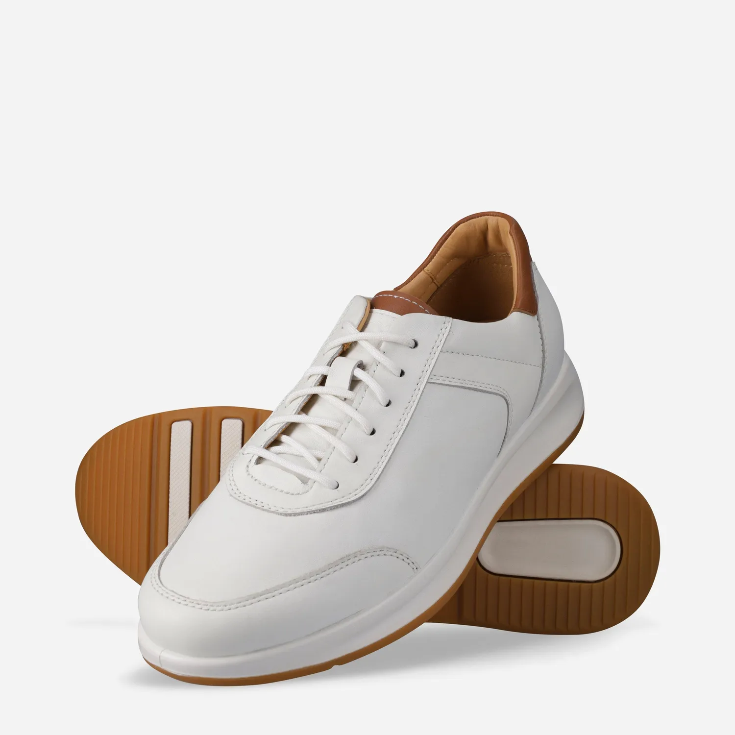Jekyll Hide Clifton Sneakers Pelle uomo bianco suola