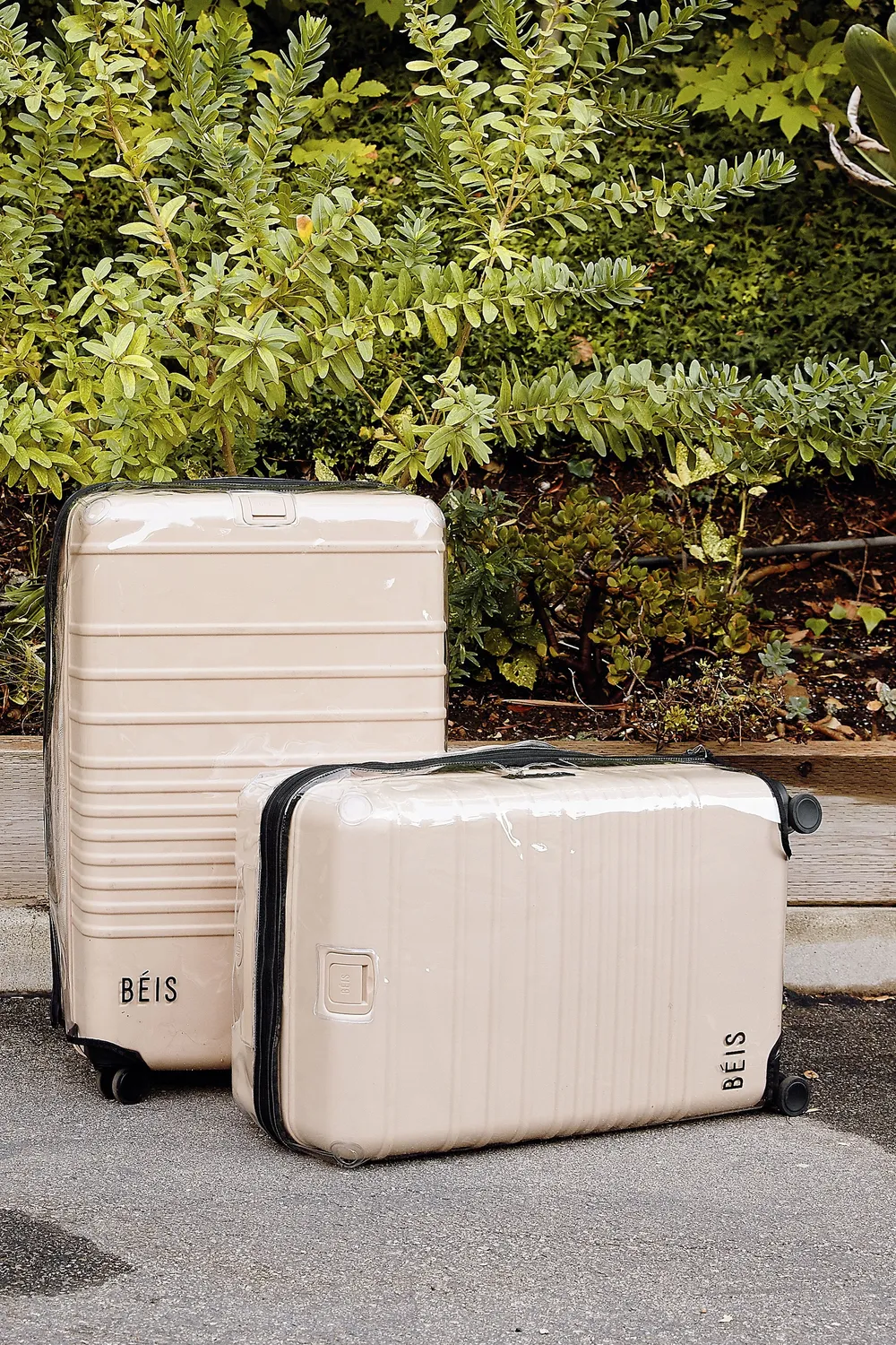 Beis Large Check-In cover valigia trasparente PVC