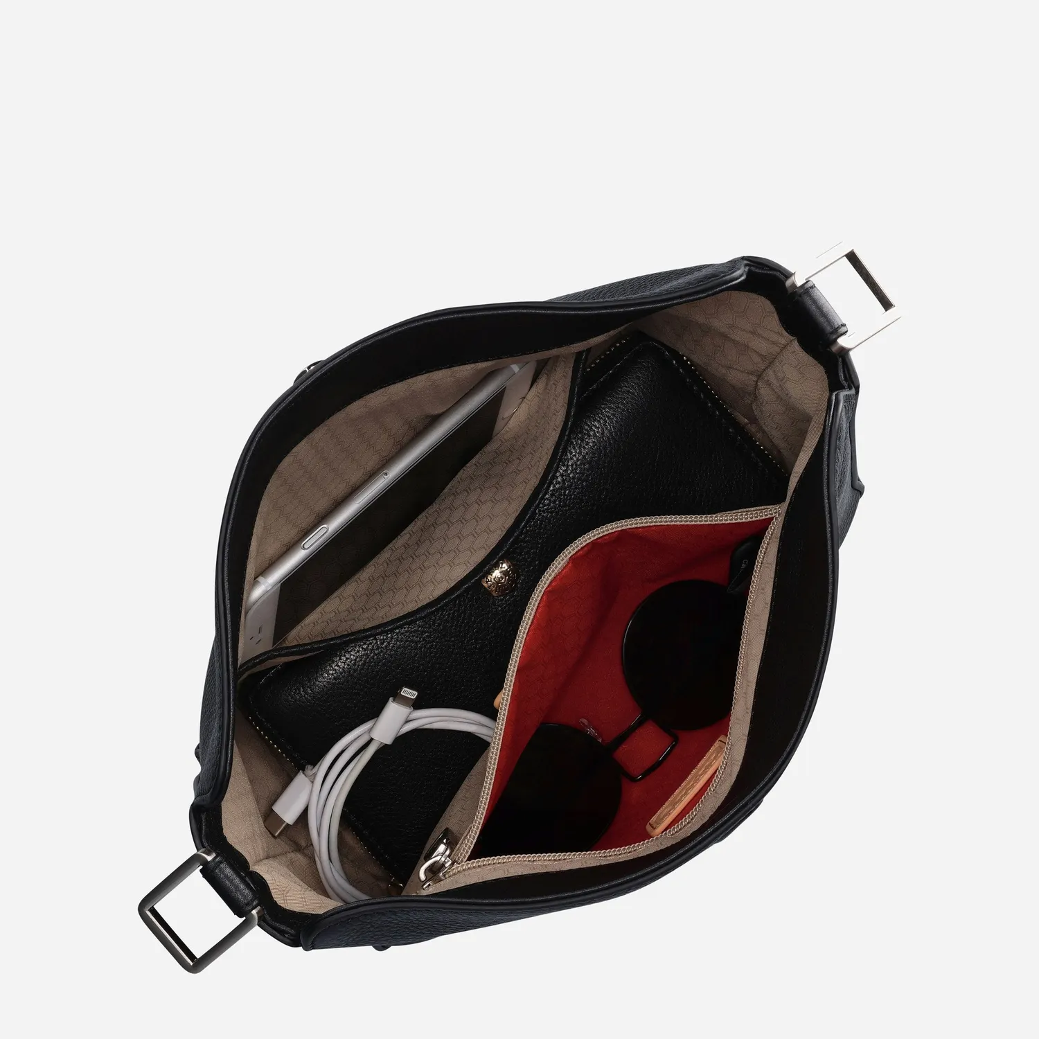 Jekyll & Hide Madrid Tote borsa pelle Clay strutturata