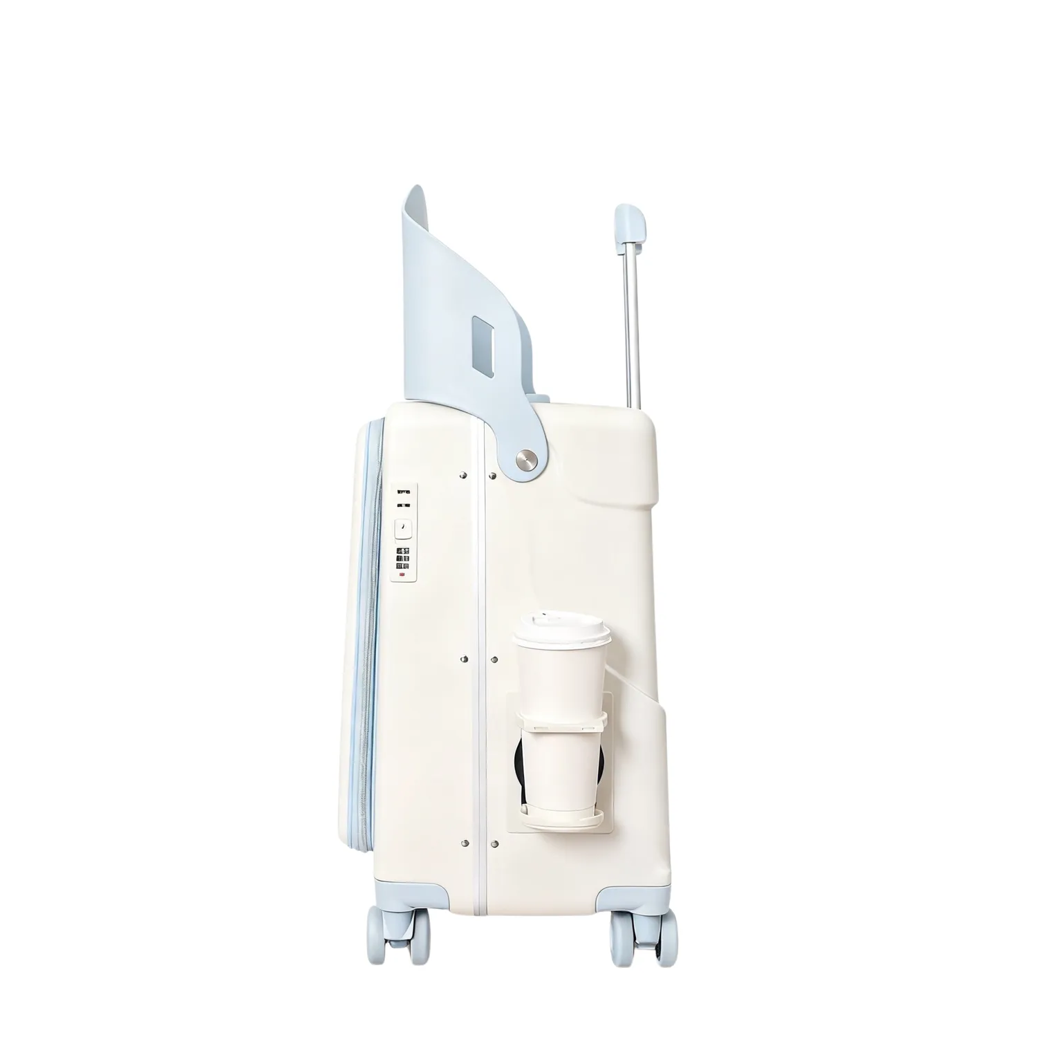 CELIMS PopSeat Valigia Cabina Bimbo Bianco Gialla sedile