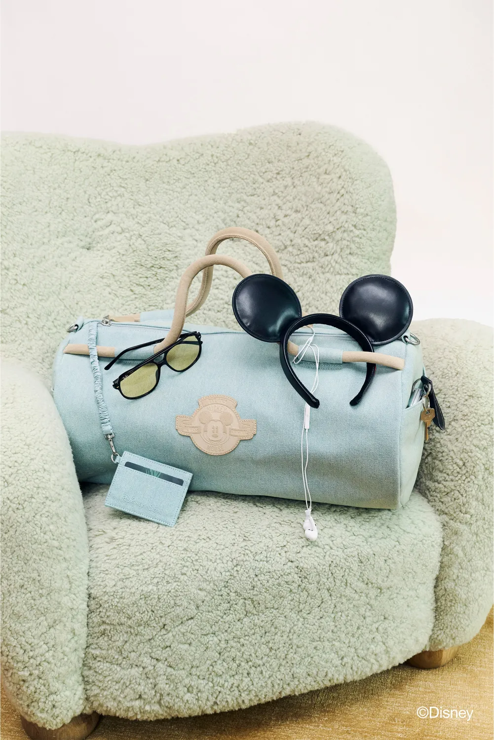 Beis Disney Large Duffle borsone blu blue jeans