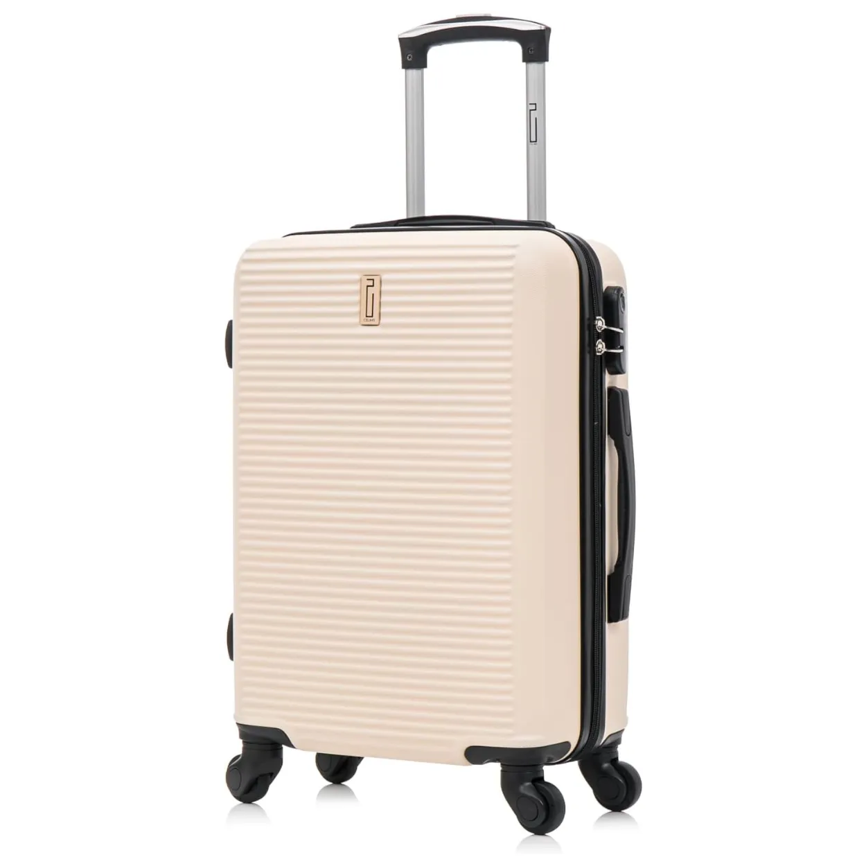CELIMS Set 3 Valigie ABS Rigide Beige 55+65+75 cm